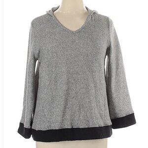 Nally & Millie Hooded Gray Sweater Size L/XL